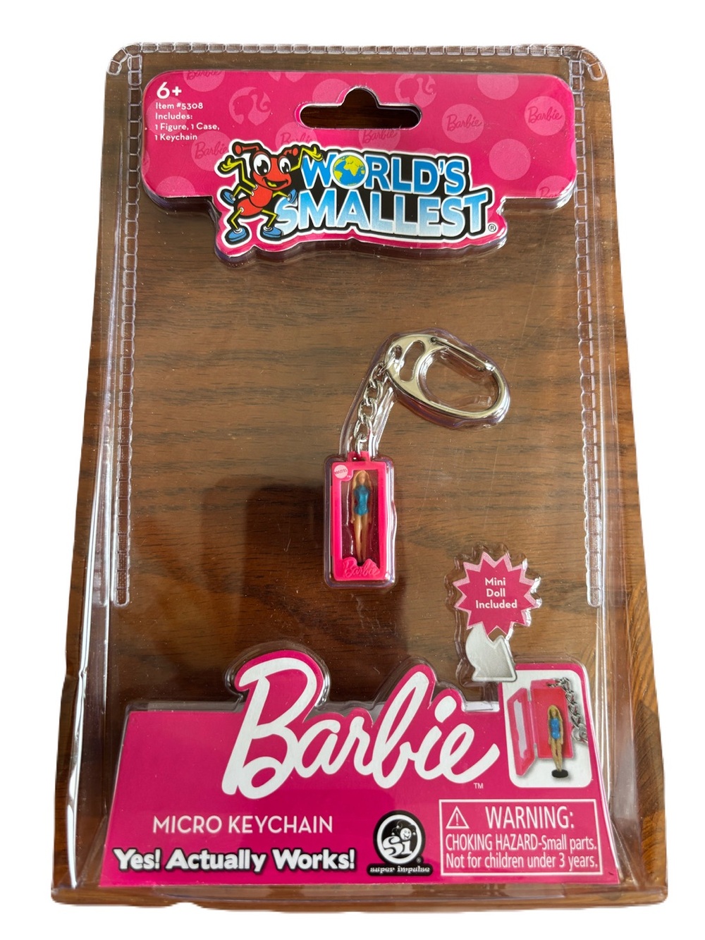 World’s Smallest Barbie Micro Keychain Malibu Barbie